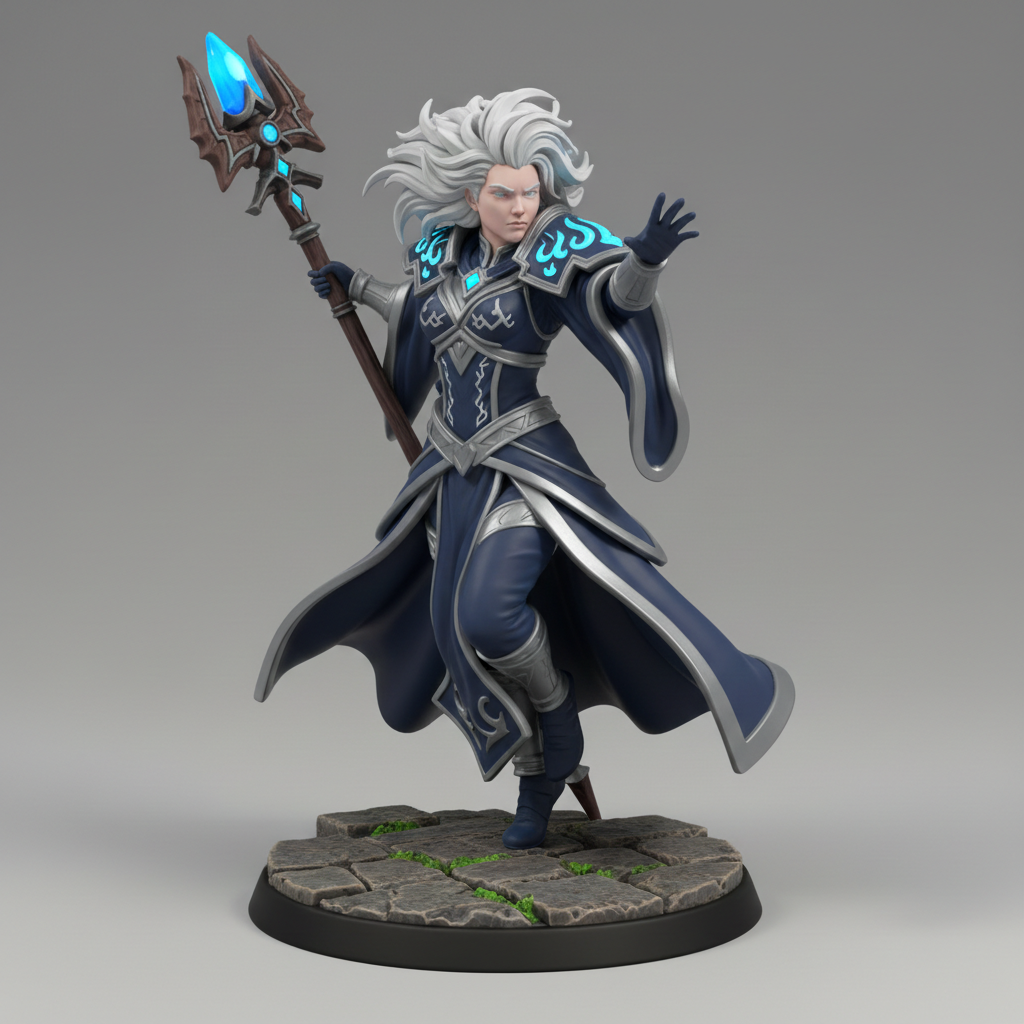 Une mage aux cheveux blancs...